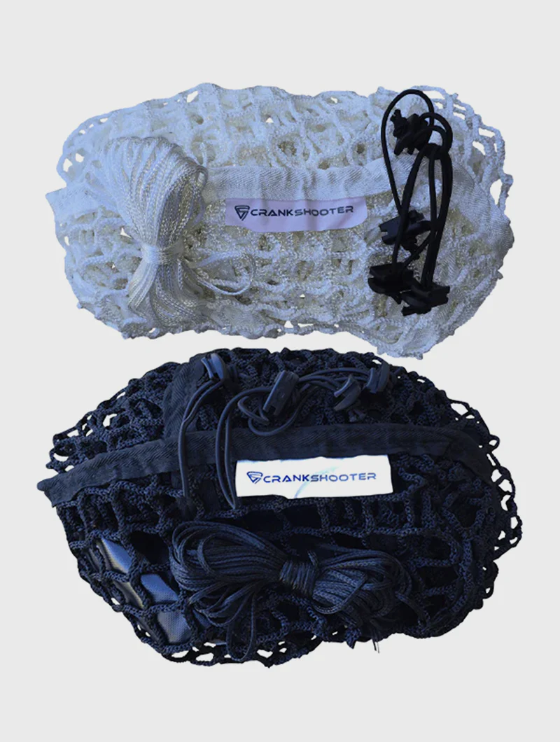 6mm College/High School Lacrosse Net, 6'x6'x7', Available in White & Black, Includes 120 ft. of Lacing Cord & Bungees, By Crankshooter® - Free Shipping - Image 3